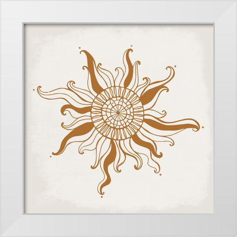The Sun White Modern Wood Framed Art Print by Allen, Kimberly