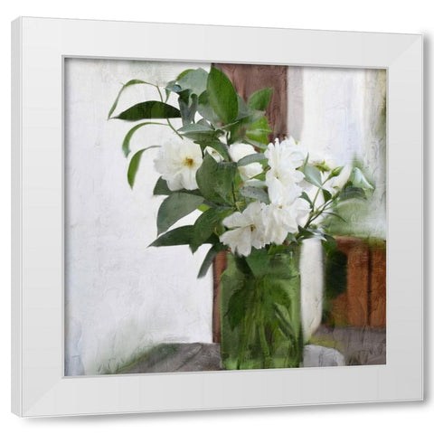 Summer Greens White Modern Wood Framed Art Print by Allen, Kimberly