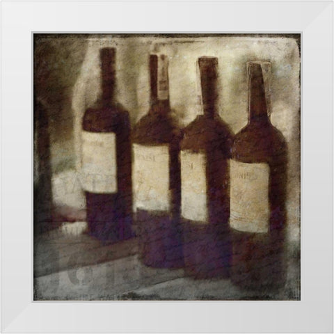 Vintage White Modern Wood Framed Art Print by Allen, Kimberly