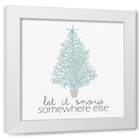 Somewhere Else White Modern Wood Framed Art Print by Allen, Kimberly