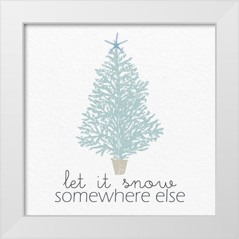 Somewhere Else White Modern Wood Framed Art Print by Allen, Kimberly