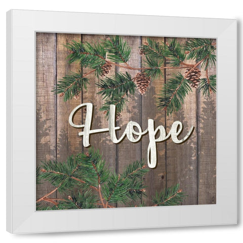 Peace 2 White Modern Wood Framed Art Print by Allen, Kimberly