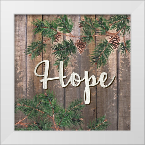 Peace 2 White Modern Wood Framed Art Print by Allen, Kimberly