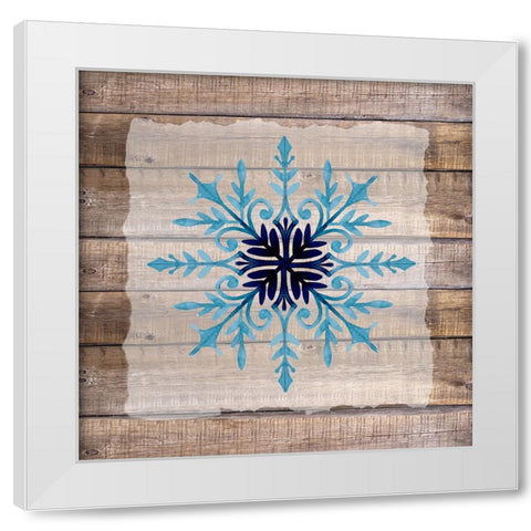 Snowflake Woods 2 White Modern Wood Framed Art Print by Allen, Kimberly