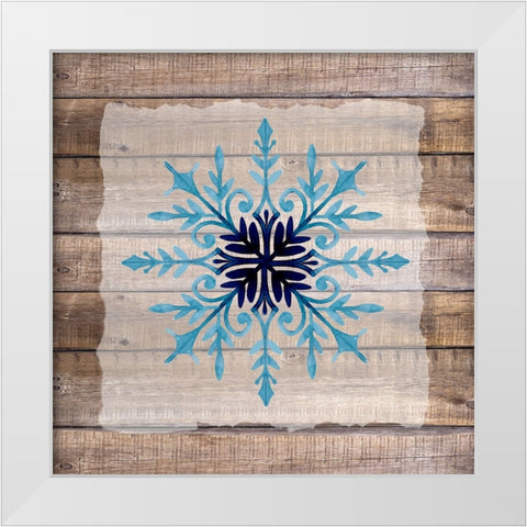 Snowflake Woods 2 White Modern Wood Framed Art Print by Allen, Kimberly