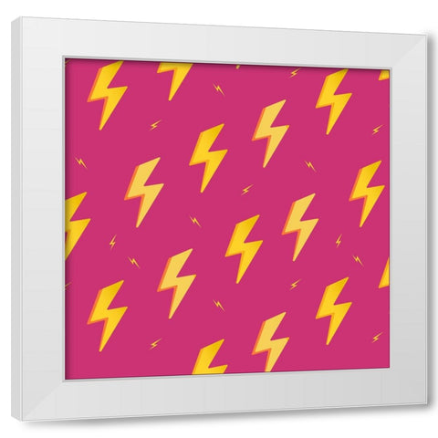 Lighting Pattern White Modern Wood Framed Art Print by Allen, Kimberly