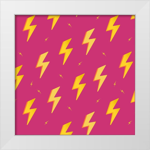 Lighting Pattern White Modern Wood Framed Art Print by Allen, Kimberly