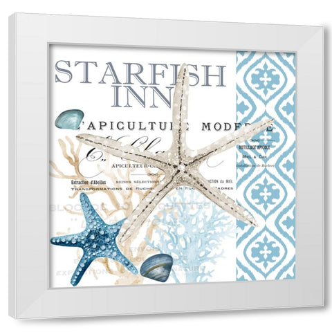 Starfish Tours 2 White Modern Wood Framed Art Print by Allen, Kimberly
