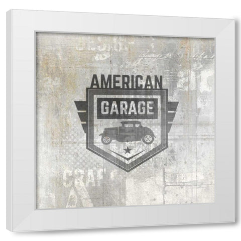 American Garage 1 White Modern Wood Framed Art Print by Allen, Kimberly