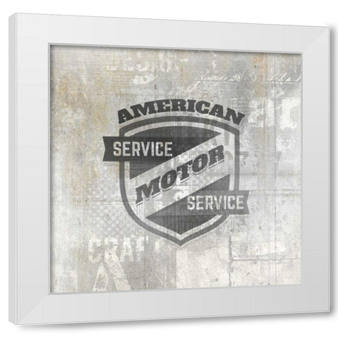 American Garage 3 White Modern Wood Framed Art Print by Allen, Kimberly
