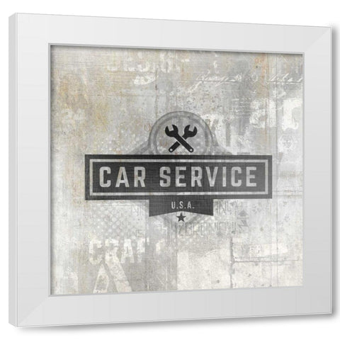 American Garage 4 White Modern Wood Framed Art Print by Allen, Kimberly