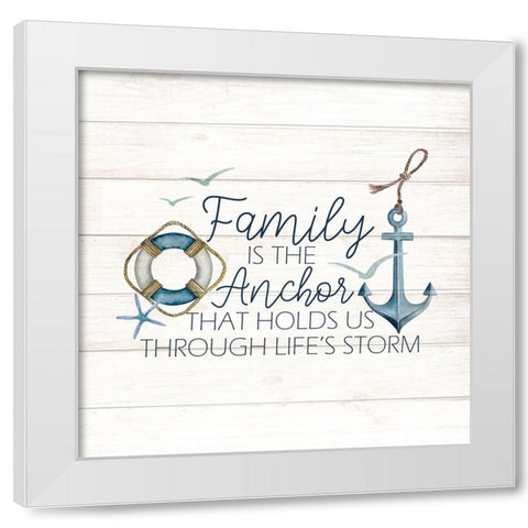 Anchor Home 2 White Modern Wood Framed Art Print by Allen, Kimberly