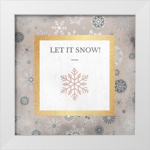 Candy Cane Christmas 4 White Modern Wood Framed Art Print by Allen, Kimberly