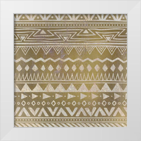 Global Pattern C White Modern Wood Framed Art Print by Allen, Kimberly
