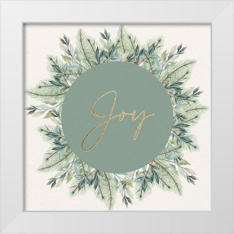 Christmas Greens 1 White Modern Wood Framed Art Print by Allen, Kimberly