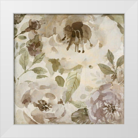 Simplicity White Modern Wood Framed Art Print by Allen, Kimberly