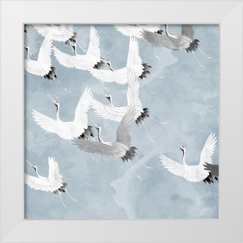 Flight White Modern Wood Framed Art Print by Allen, Kimberly