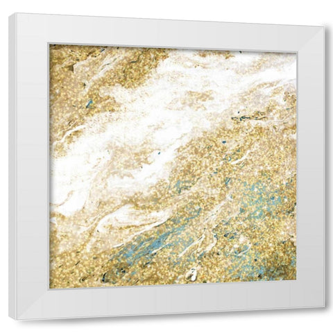 Golden Dust White Modern Wood Framed Art Print by Allen, Kimberly