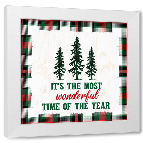Its The Most Wonderful Time White Modern Wood Framed Art Print by Allen, Kimberly