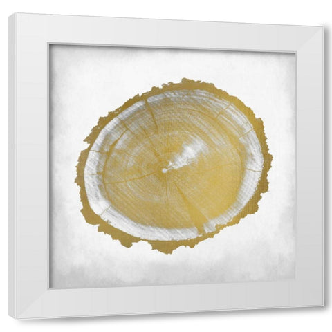 Rings 2 White Modern Wood Framed Art Print by Allen, Kimberly