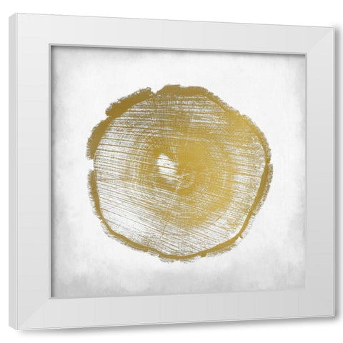 Rings 3 White Modern Wood Framed Art Print by Allen, Kimberly