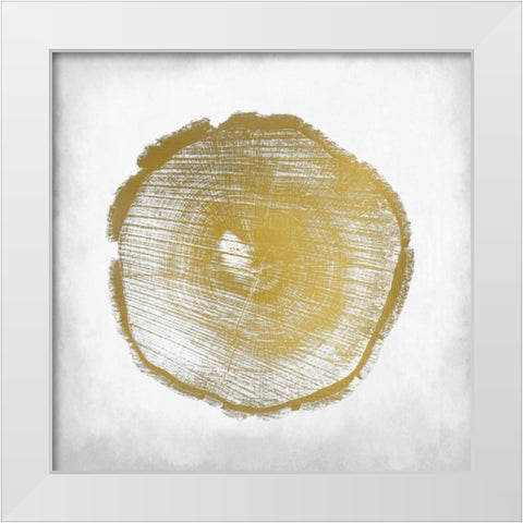 Rings 3 White Modern Wood Framed Art Print by Allen, Kimberly