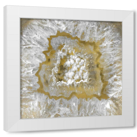 Burst of Gold White Modern Wood Framed Art Print by Allen, Kimberly