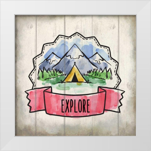 Adventure Is Out There 2 White Modern Wood Framed Art Print by Allen, Kimberly