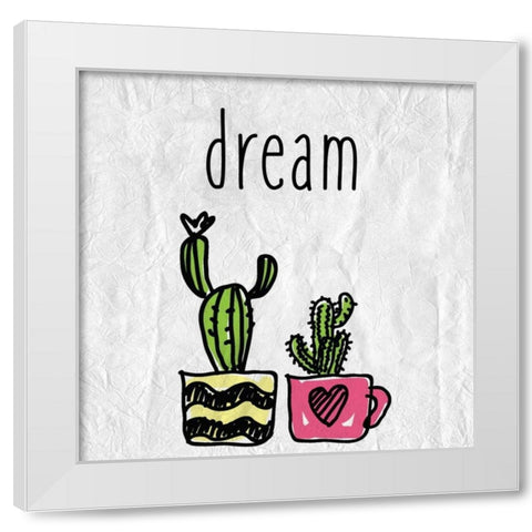Cacti A White Modern Wood Framed Art Print by Allen, Kimberly