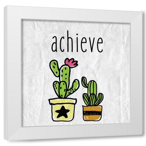 Cacti C White Modern Wood Framed Art Print by Allen, Kimberly