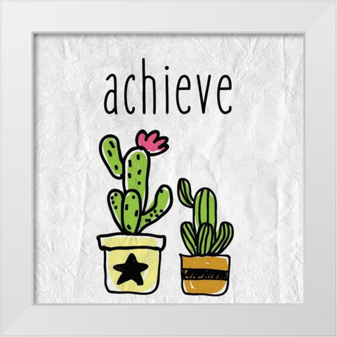 Cacti C White Modern Wood Framed Art Print by Allen, Kimberly
