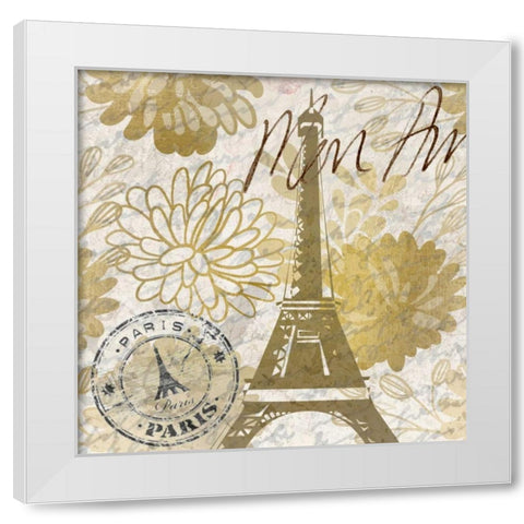 Mon Amour C White Modern Wood Framed Art Print by Allen, Kimberly