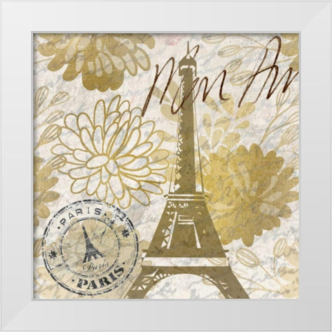 Mon Amour C White Modern Wood Framed Art Print by Allen, Kimberly