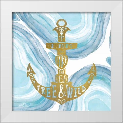 I Am 1 White Modern Wood Framed Art Print by Allen, Kimberly