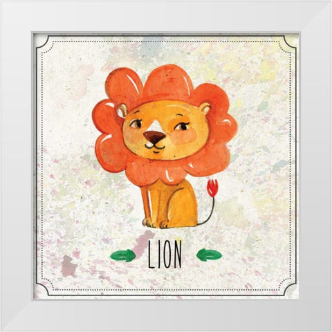 Jungle Day 1 White Modern Wood Framed Art Print by Allen, Kimberly