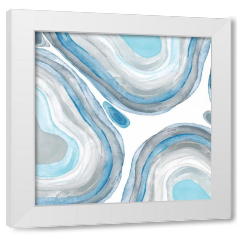 Agate Light 1 White Modern Wood Framed Art Print by Allen, Kimberly