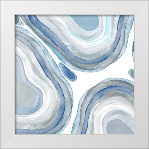 Soft Agate 1 White Modern Wood Framed Art Print by Kimberly, Allen