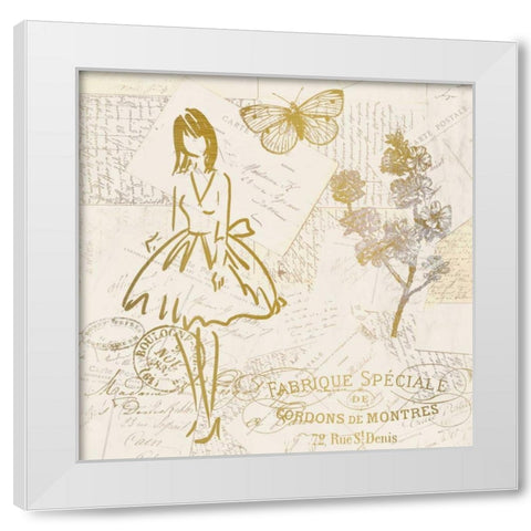 Fashion 2 White Modern Wood Framed Art Print by Allen, Kimberly