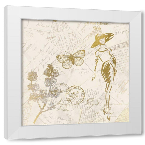 Fashion 3 White Modern Wood Framed Art Print by Allen, Kimberly