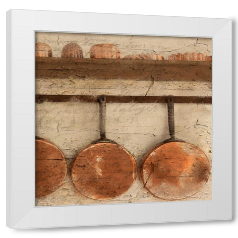 Copper B White Modern Wood Framed Art Print by Allen, Kimberly