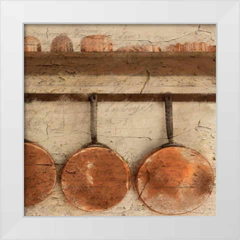 Copper B White Modern Wood Framed Art Print by Allen, Kimberly