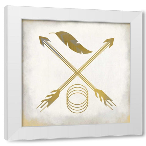 Elements 1 White Modern Wood Framed Art Print by Allen, Kimberly