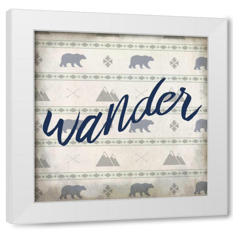 Explore 2 White Modern Wood Framed Art Print by Allen, Kimberly