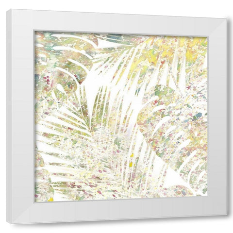 Tropical Splatter 2 White Modern Wood Framed Art Print by Allen, Kimberly