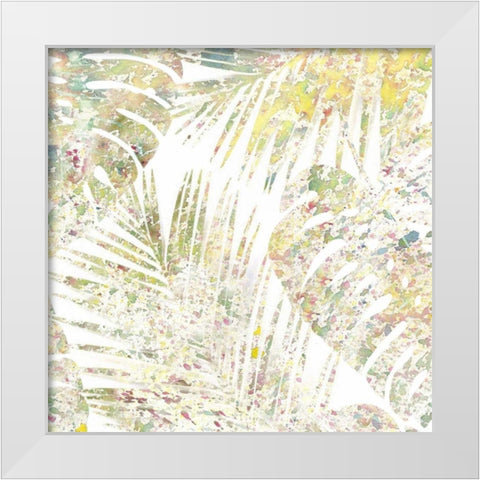 Tropical Splatter 2 White Modern Wood Framed Art Print by Allen, Kimberly