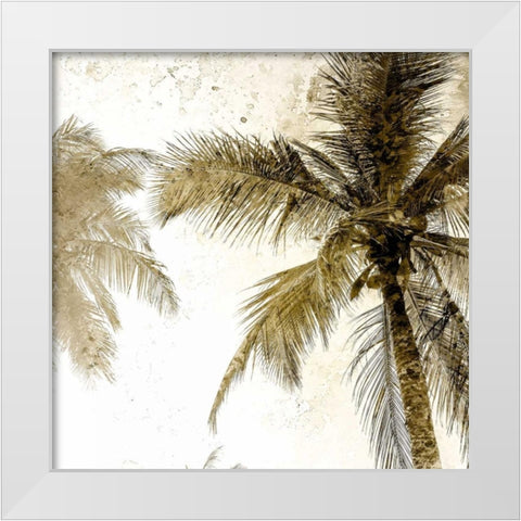 Bright Palm Gold 2 White Modern Wood Framed Art Print by Allen, Kimberly