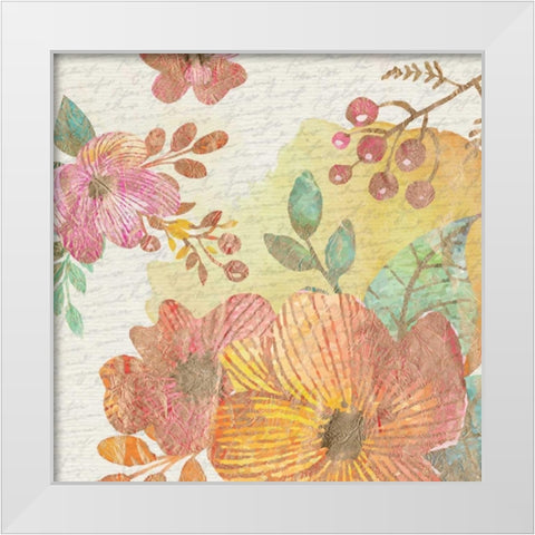 Springtime 2 White Modern Wood Framed Art Print by Allen, Kimberly