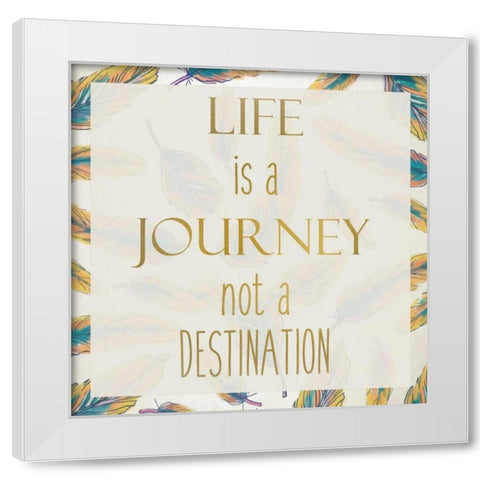 LIfe Rules 1 White Modern Wood Framed Art Print by Allen, Kimberly