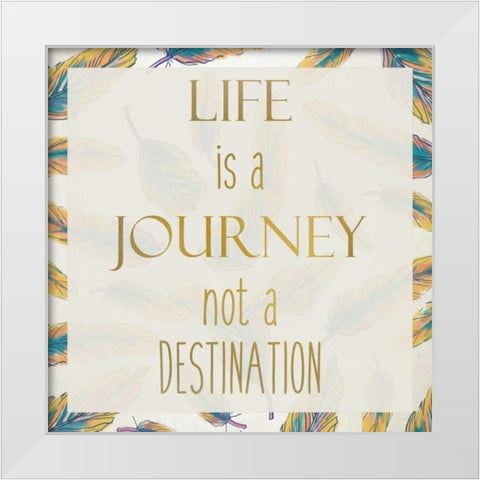 LIfe Rules 1 White Modern Wood Framed Art Print by Allen, Kimberly