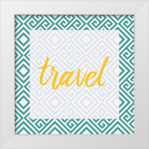 Escape 1 White Modern Wood Framed Art Print by Allen, Kimberly